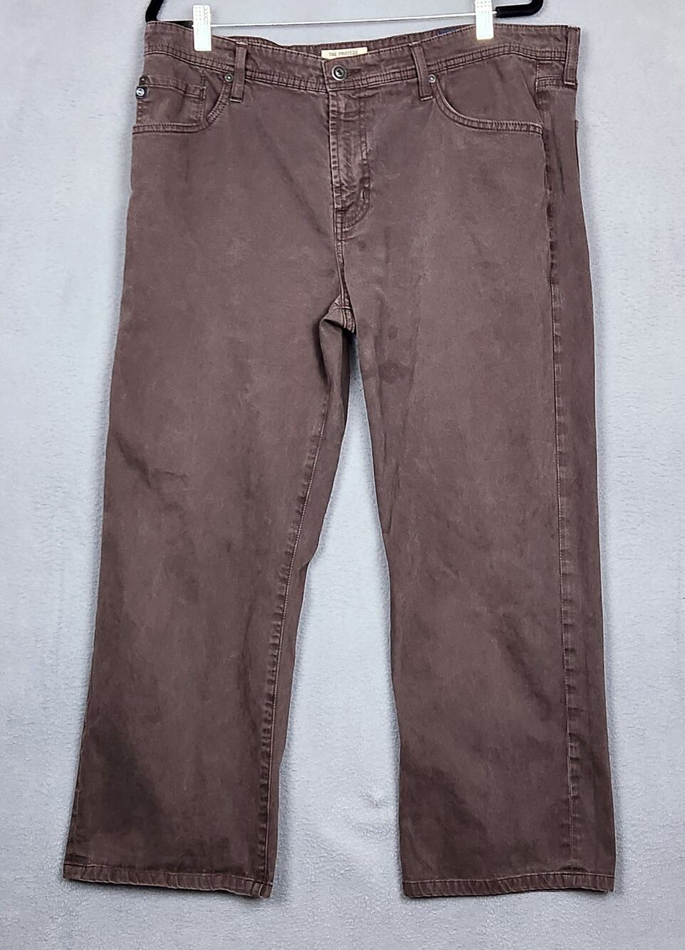 AG ADRIANO GOLDSCHMIED Jeans Mens 38x34 Brown The Protege Straight Measure 38X27